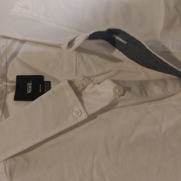 VANS Men's Houser Short Sleeve White Shirt - size Medium - NEW w/tag - Picture 4 of 10